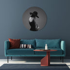 SILHOUETTE OF MYSTERY Round Wall Art
