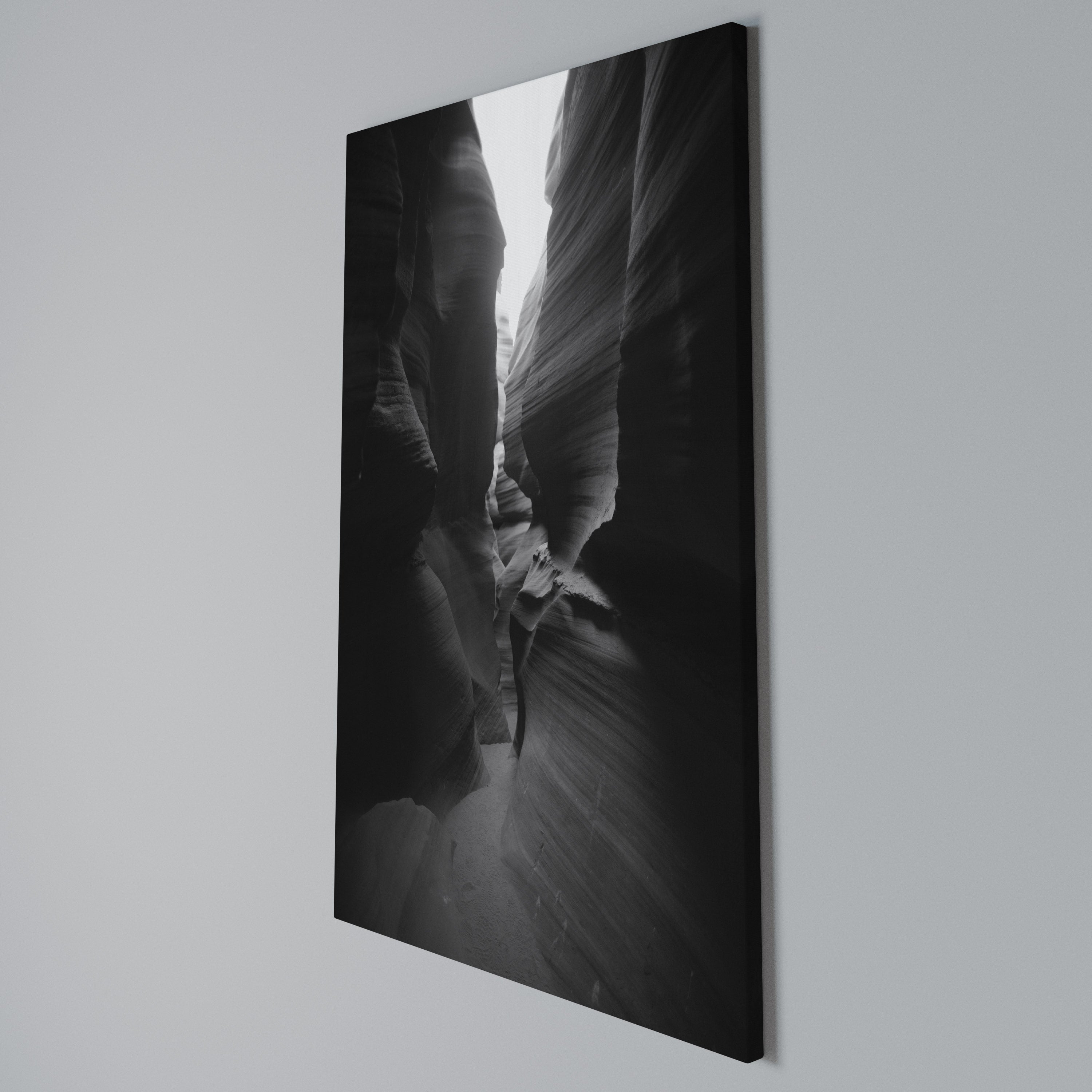 TIME'S WHISPERING CANYON Vertical Canvas Print