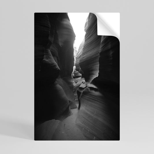 TIME'S WHISPERING CANYON Peel and Stick Vertical Poster