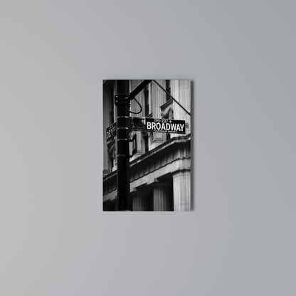 BROADWAY SIGN Vertical Canvas Print