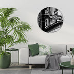 BROADWAY SIGN Round Wall Art