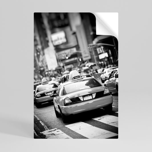 TIMELESS TAXI TALES Peel and Stick Vertical Poster
