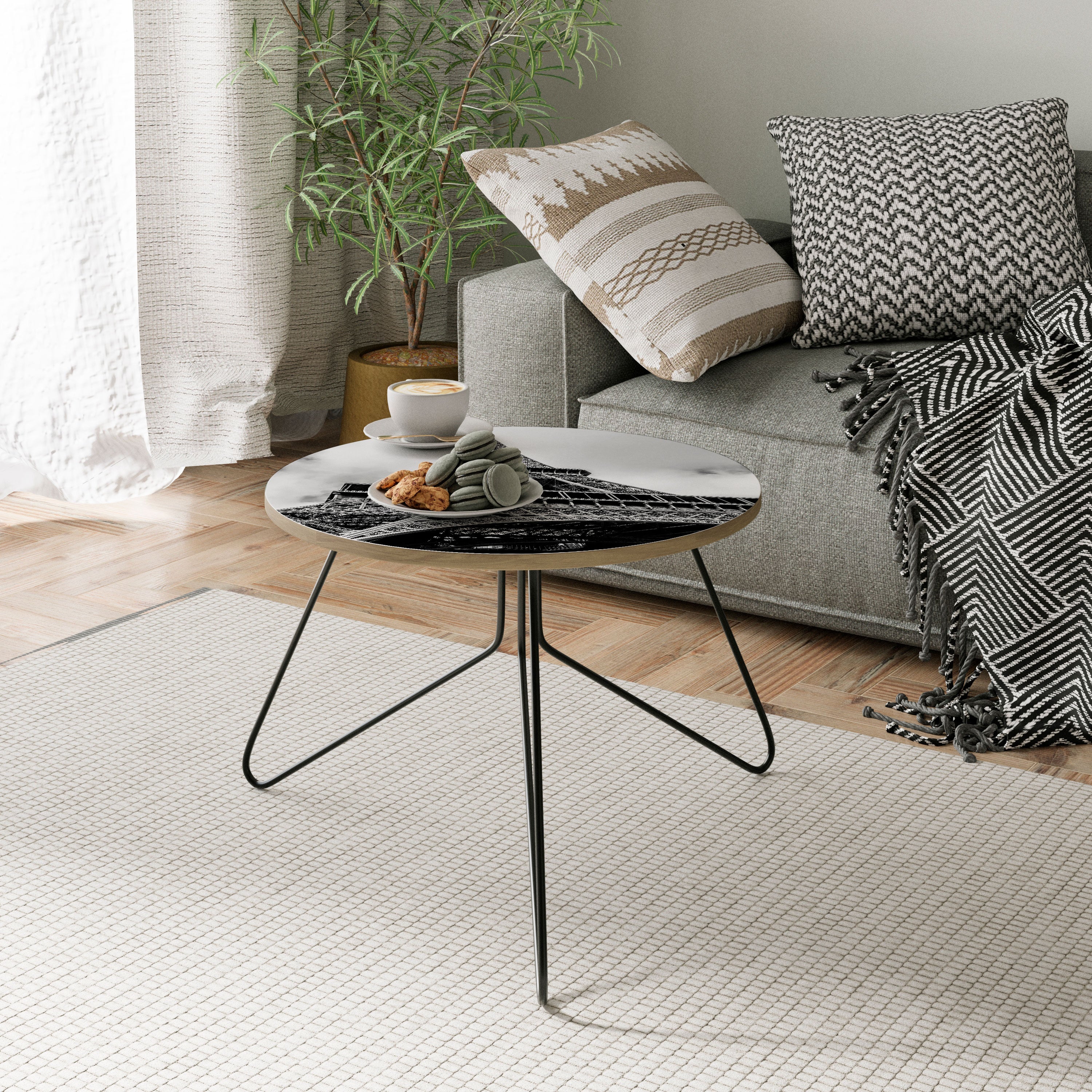 MONOCHROME PARISIAN ICON Soffbord