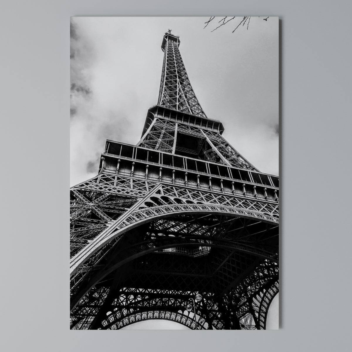 MONOCHROME PARISIAN ICON Vertical Canvas Print