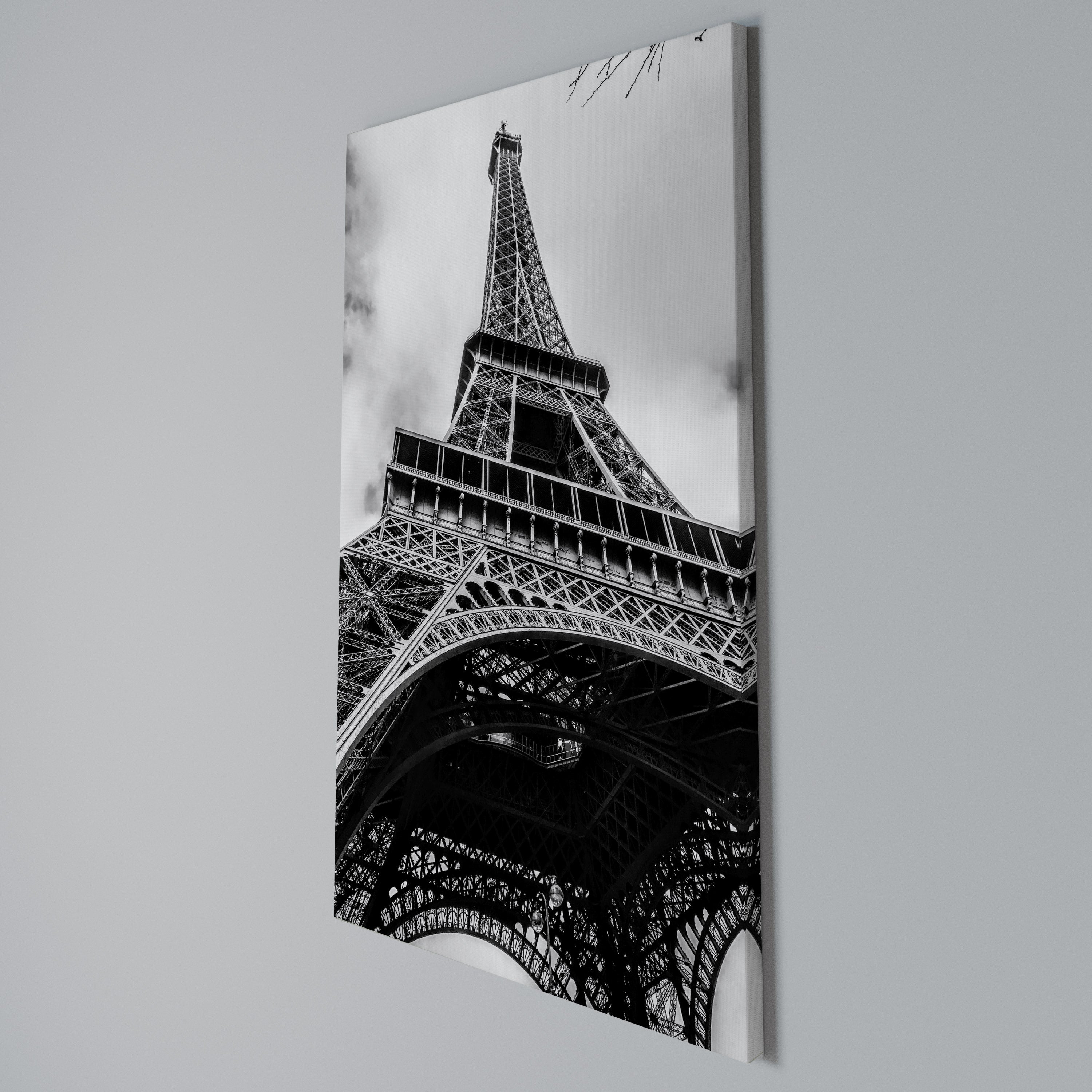 MONOCHROME PARISIAN ICON Vertical Canvas Print