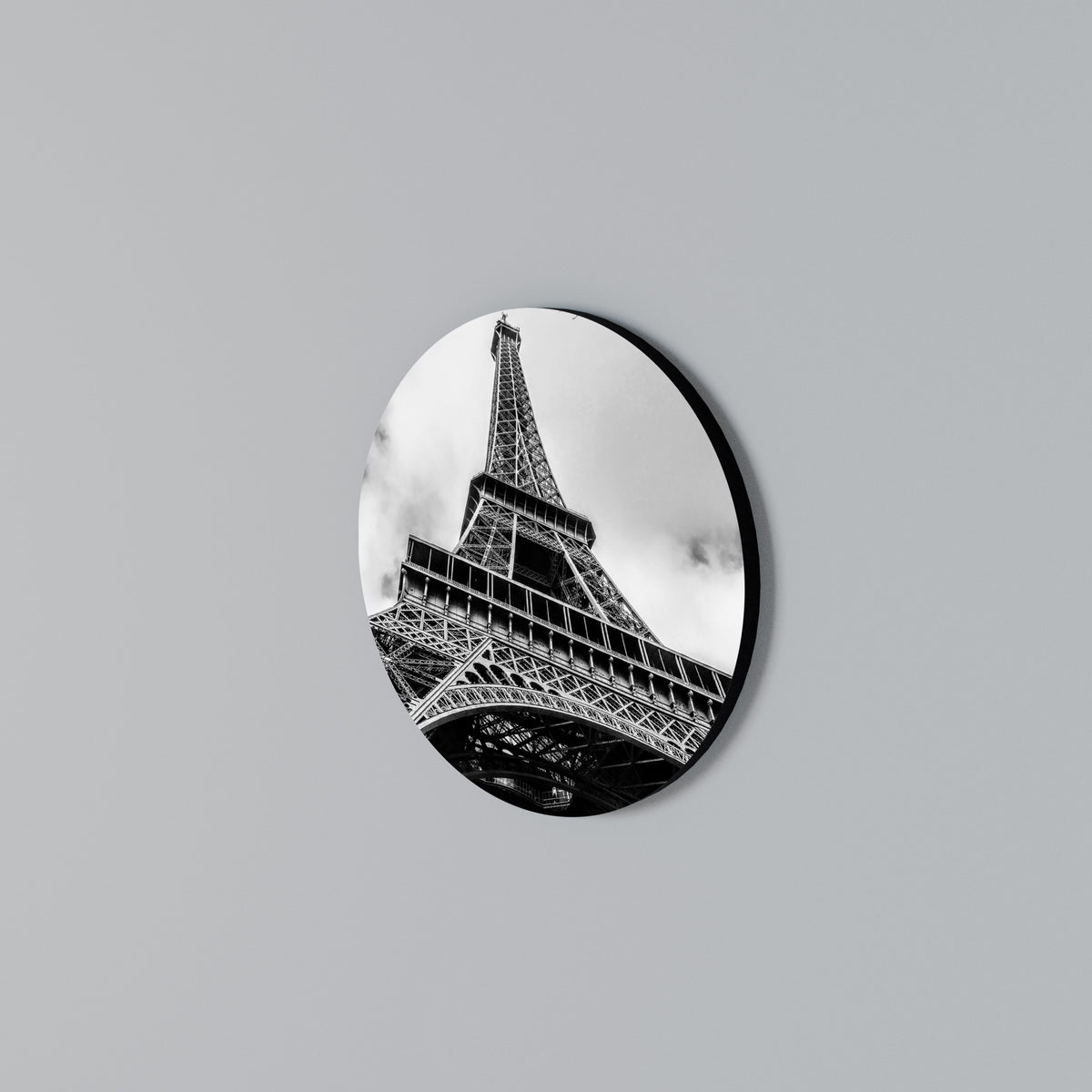 MONOCHROME PARISIAN ICON Rund väggdekor