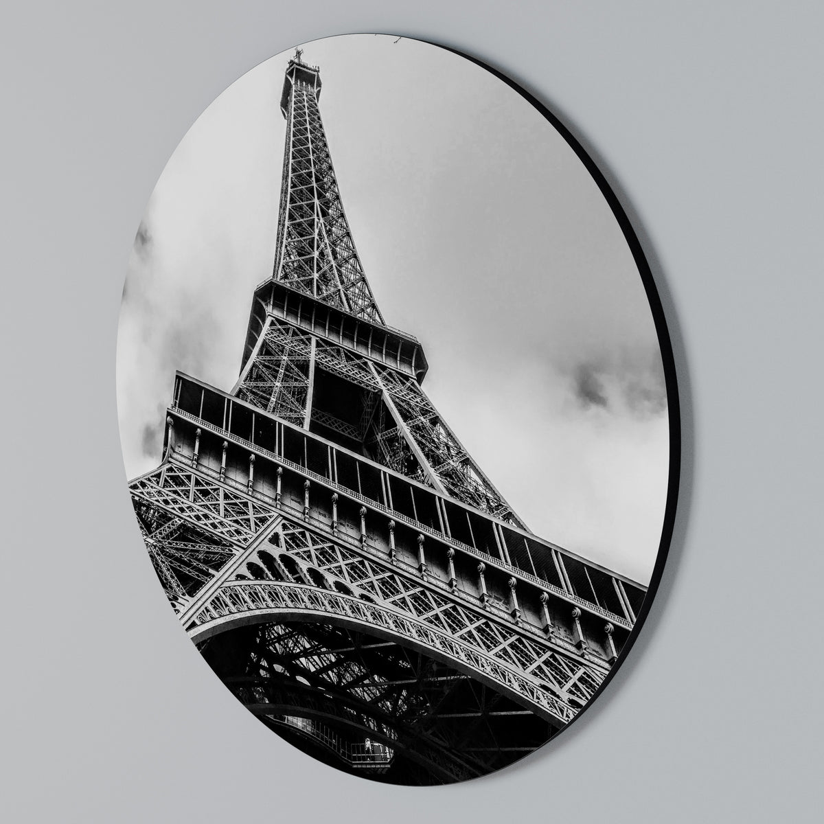MONOCHROME PARISIAN ICON Rund väggdekor