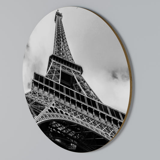 MONOCHROME PARISIAN ICON Rund väggdekor