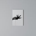 BLACK VISCOSITY Vertical Canvas Print