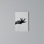 BLACK VISCOSITY Vertical Canvas Print