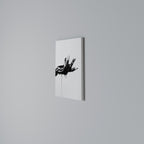 BLACK VISCOSITY Vertical Canvas Print