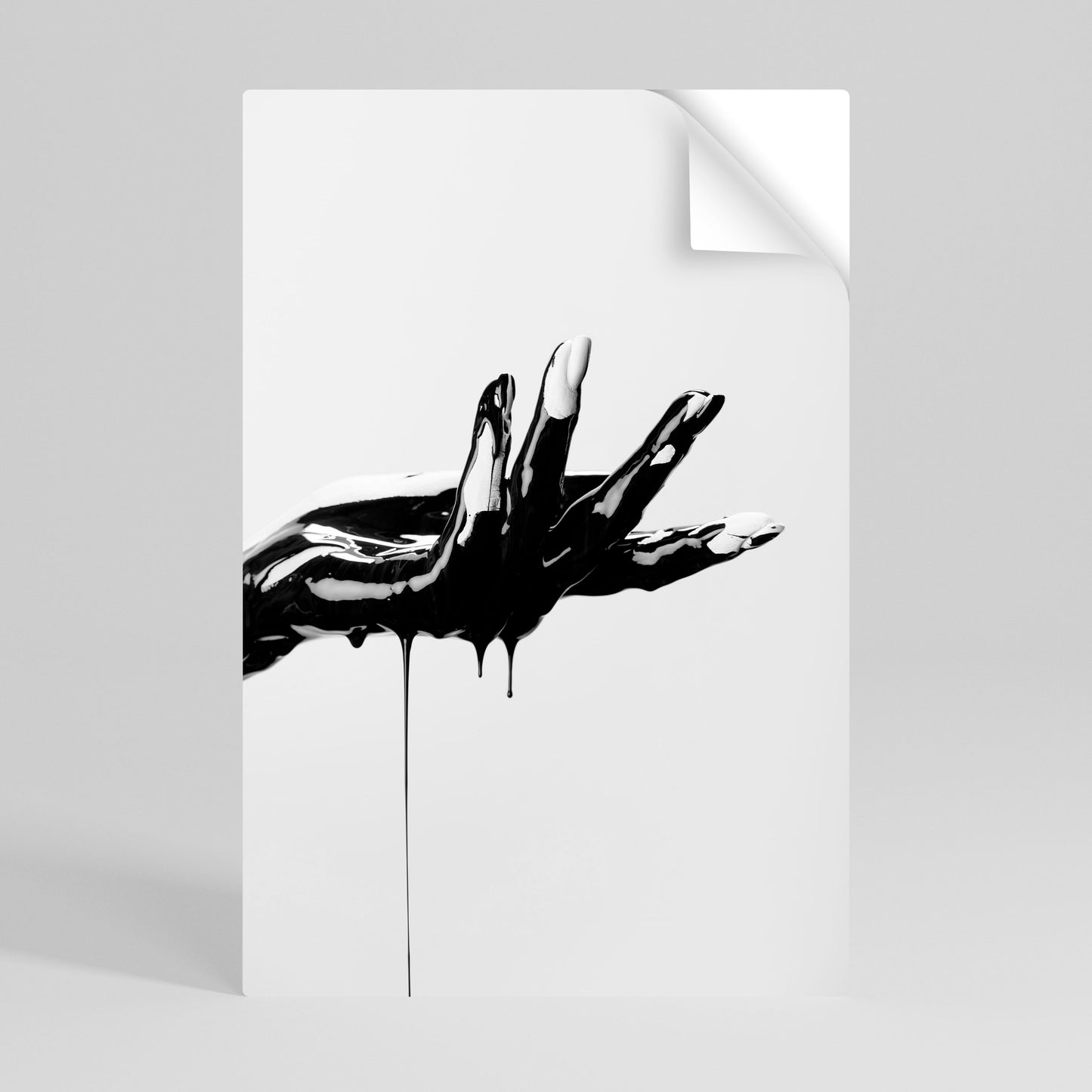 BLACK VISCOSITY Självhäftande Vertikal Poster