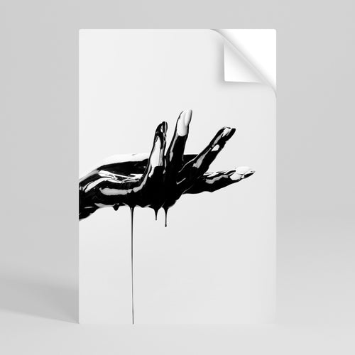 BLACK VISCOSITY Peel and Stick Vertical Poster