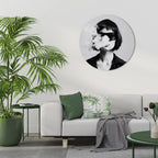 SMOKY BELLE Round Wall Art