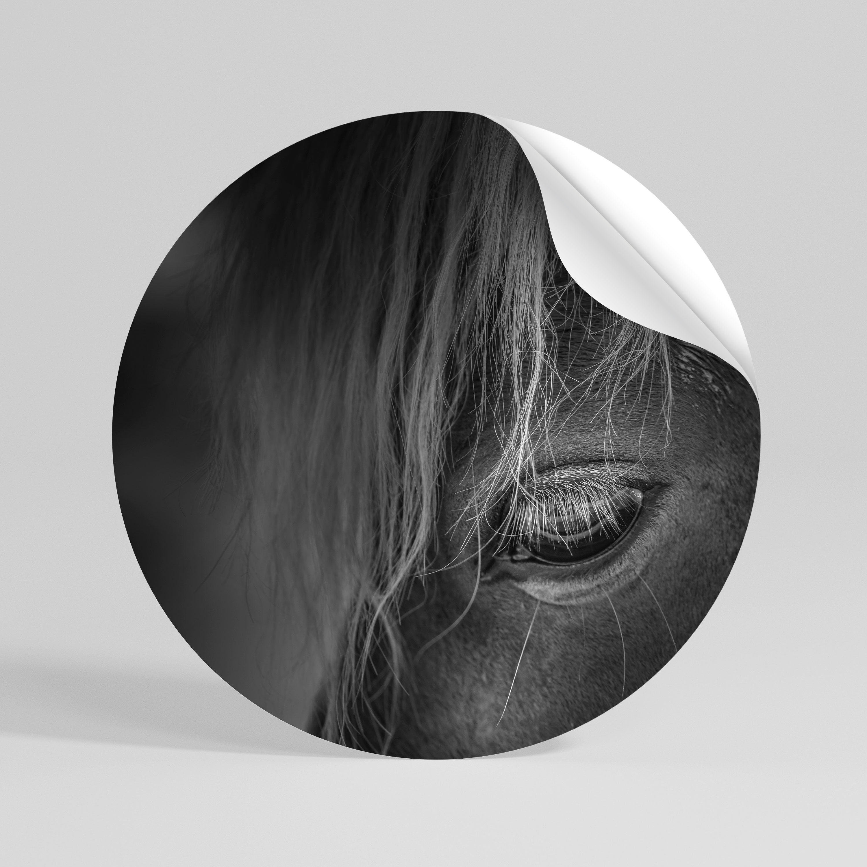 SILENT STRENGTH Rund väggdekal