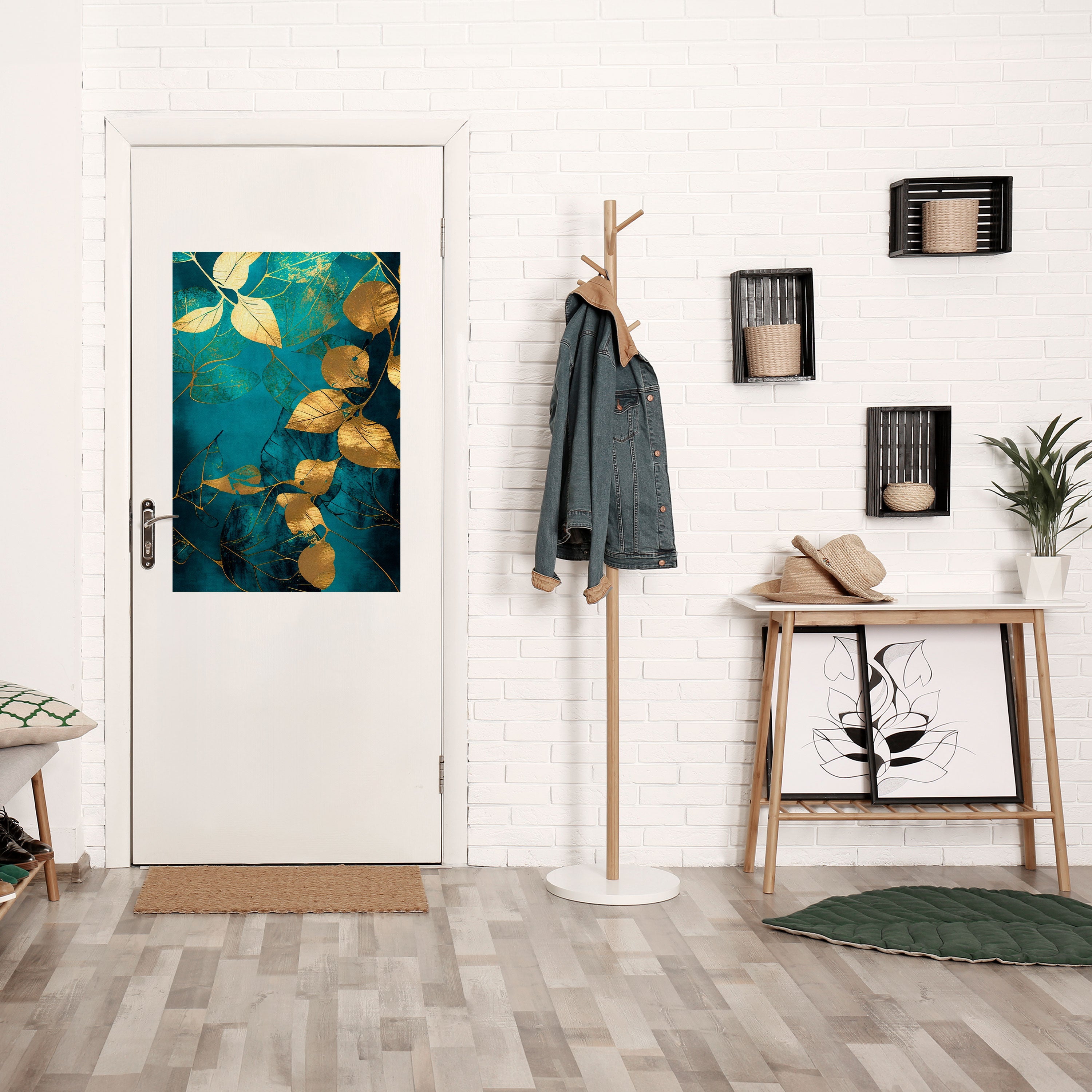 FOLIAGE FANTASIA Vertikal affisch med självhäftande tryck