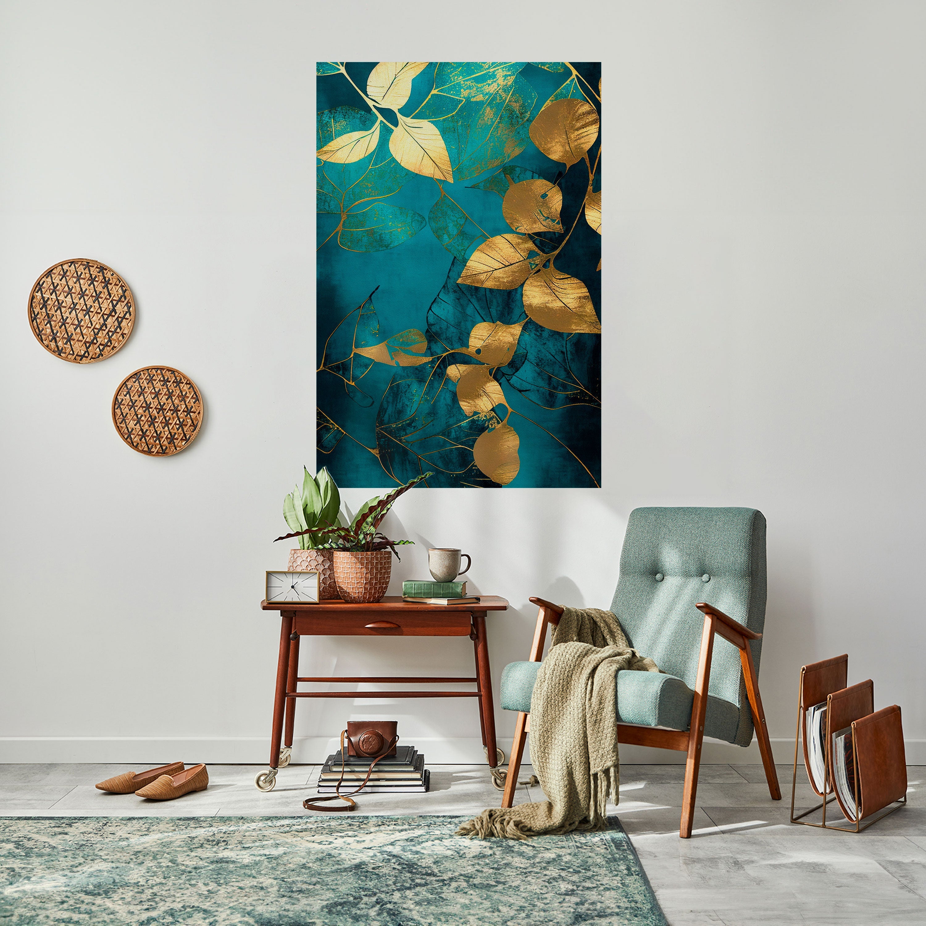 FOLIAGE FANTASIA Vertikal affisch med självhäftande tryck