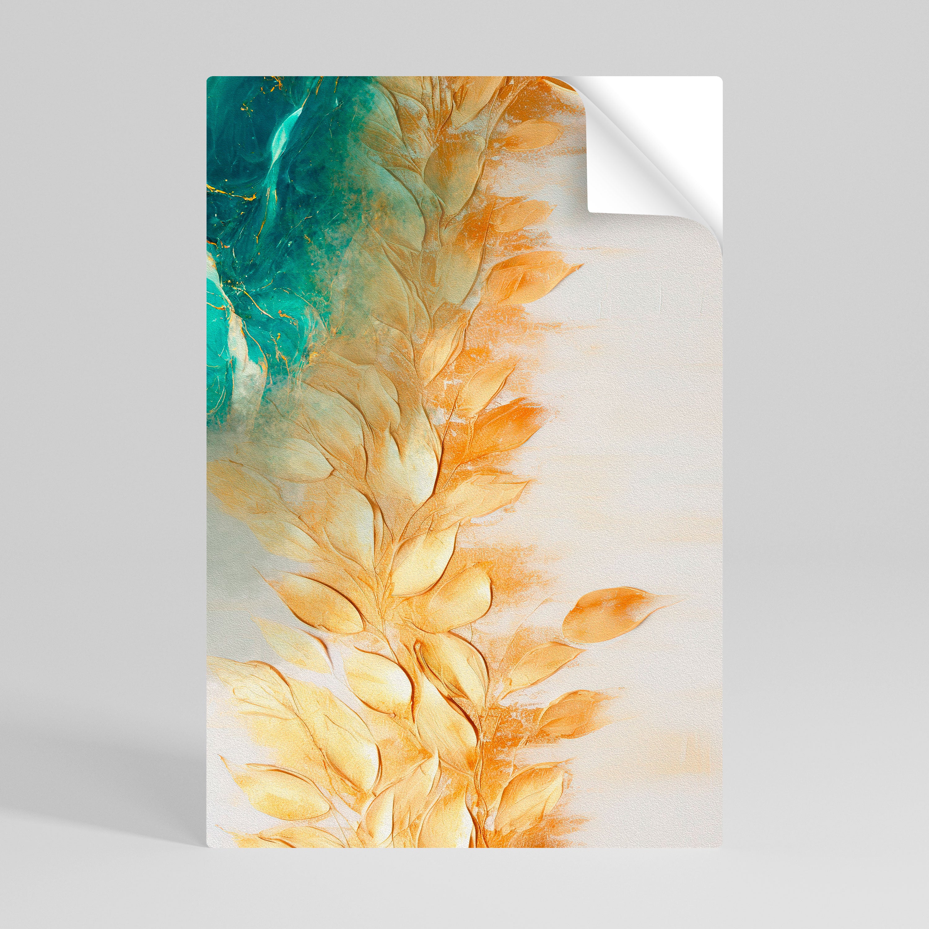 LEAVES IN RADIANCE Peel and Stick Vertical Poster