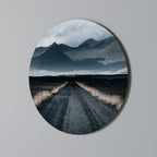 FOGBOUND HEIGHTS Round Wall Art