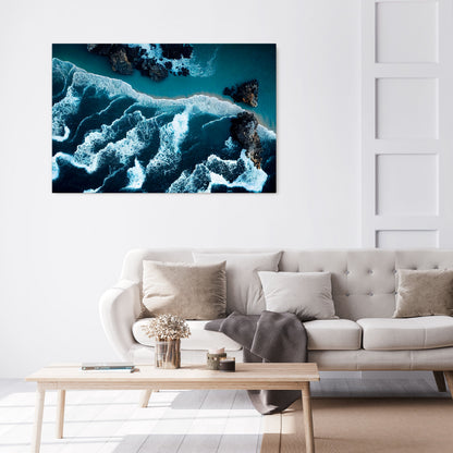 COSMIC COASTLINE Horizontal Canvas Print