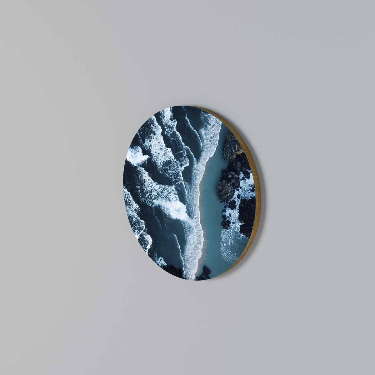 COSMIC COASTLINE Rund väggdekor