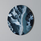 COSMIC COASTLINE Round Wall Art