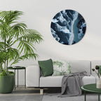 COSMIC COASTLINE Round Wall Art