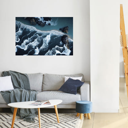 COSMIC COASTLINE Peel and Stick Horizontal Poster