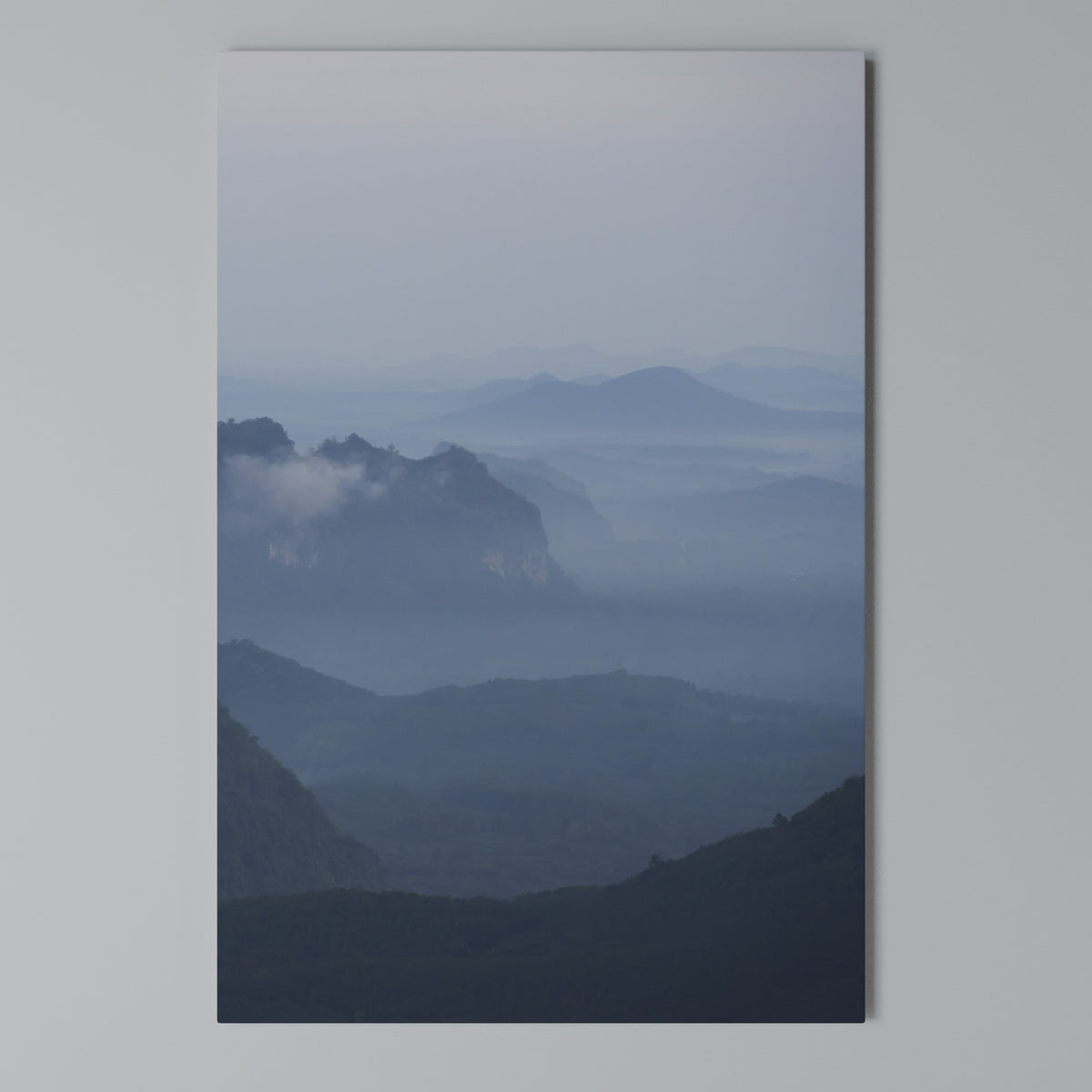 MISTY MOUNTAIN WHISPER Vertical Canvas Print
