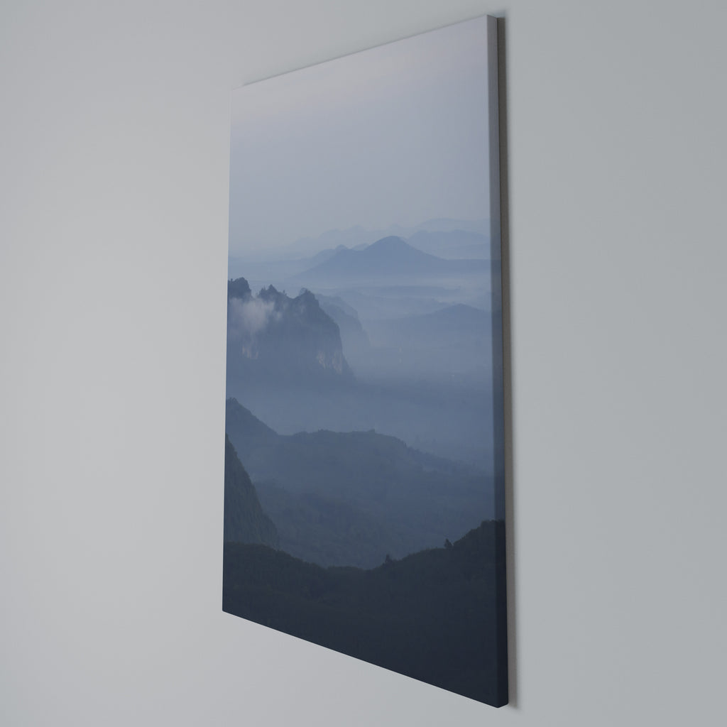 MISTY MOUNTAIN WHISPER Vertical Canvas Print