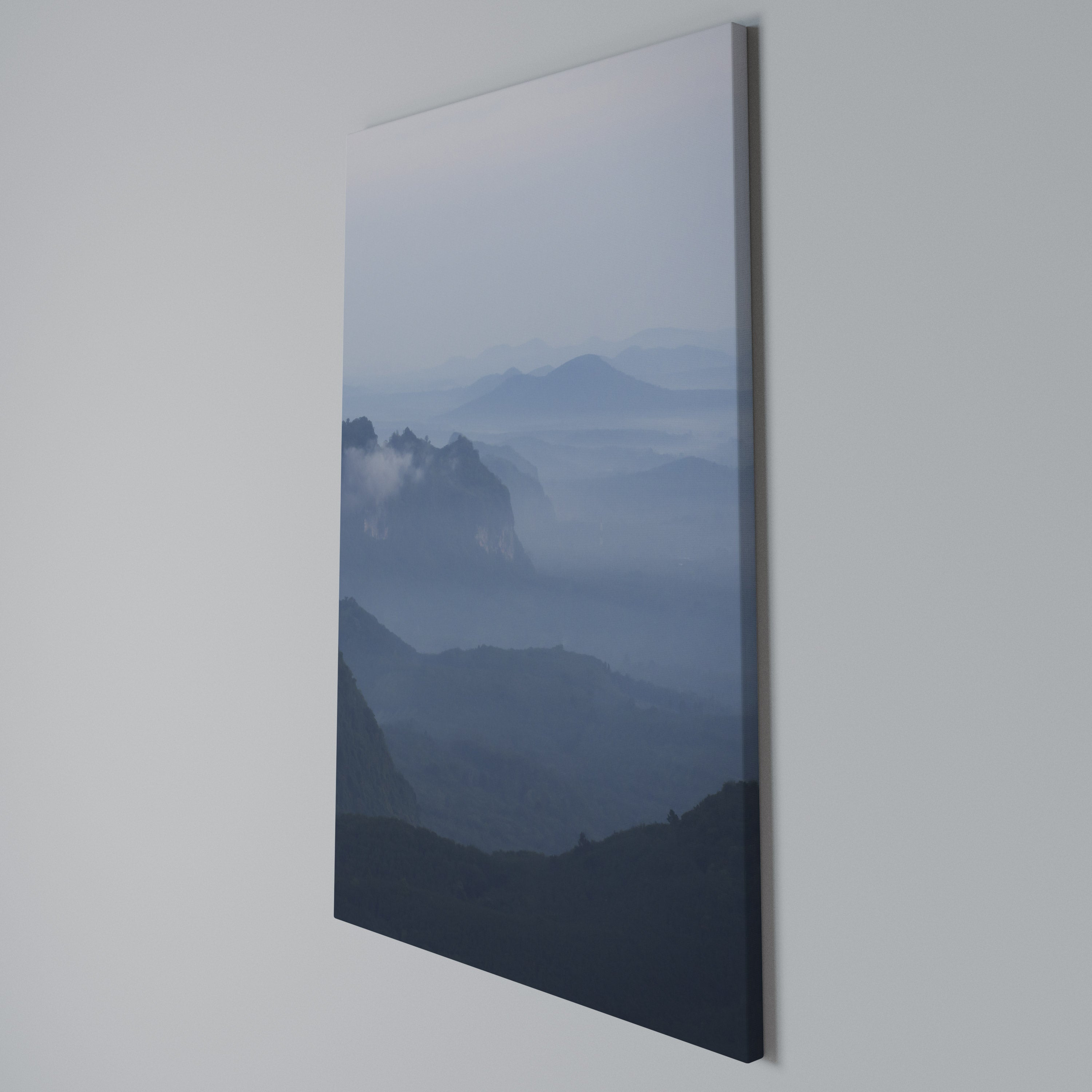 MISTY MOUNTAIN WHISPER Vertical Canvas Print