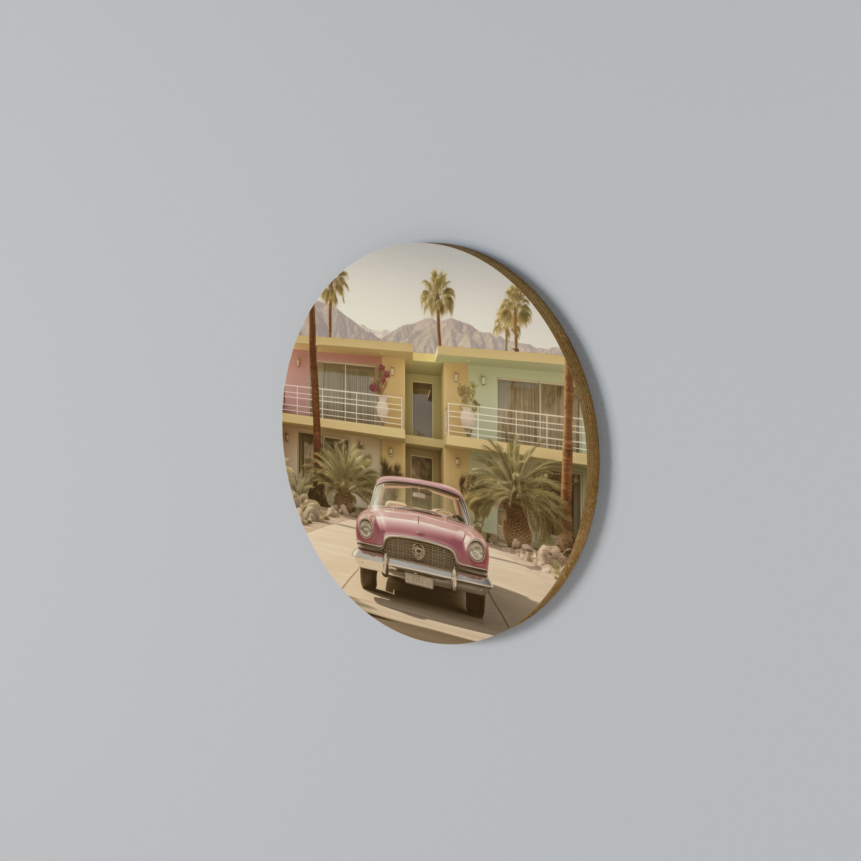 CALIFORNIAN STYLE Rund väggdekor