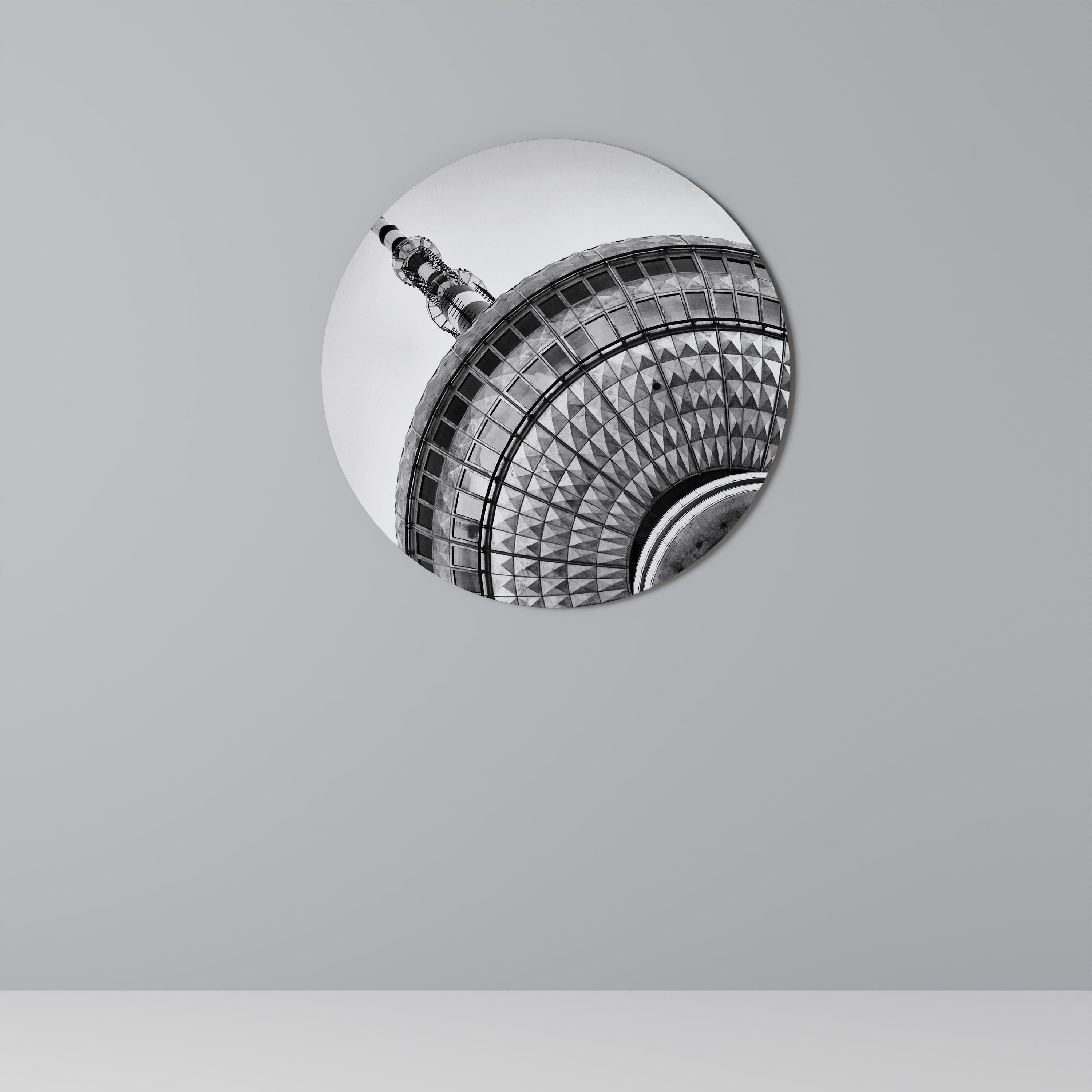 BERLINER FERNSEHTURM Rund Vägg Art