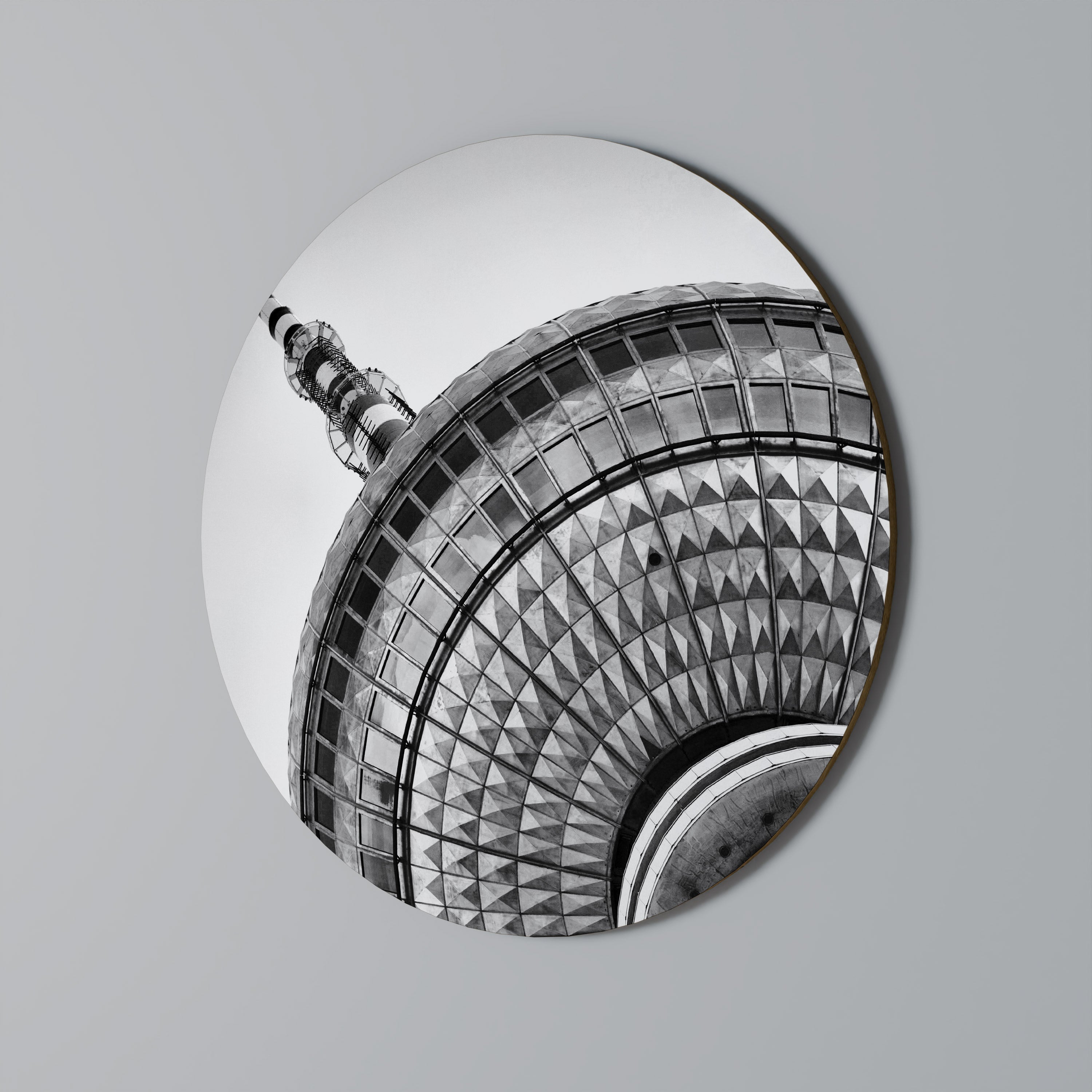 BERLINER FERNSEHTURM Rund Vägg Art