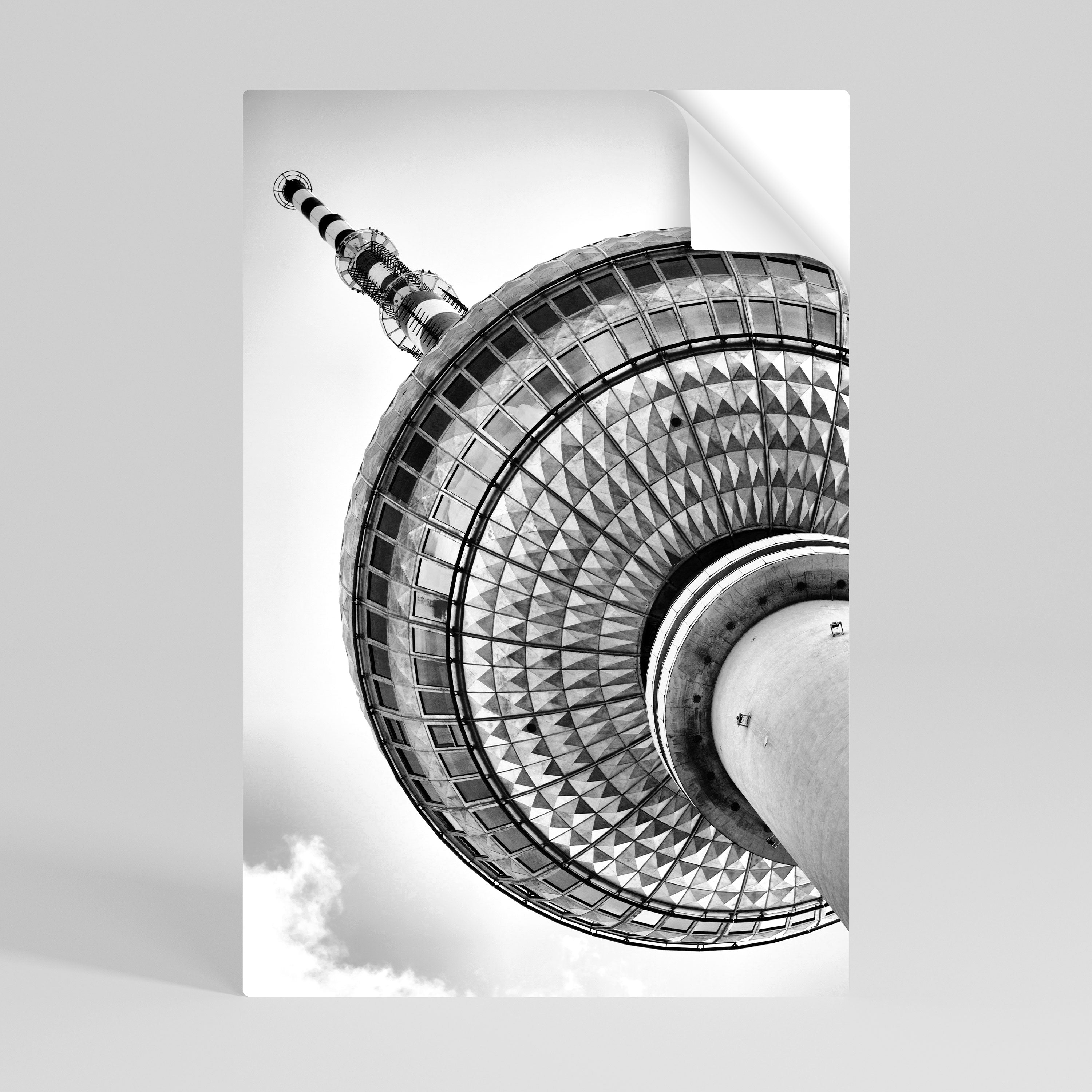 BERLINER FERNSEHTURM Självhäftande Vertikal Poster