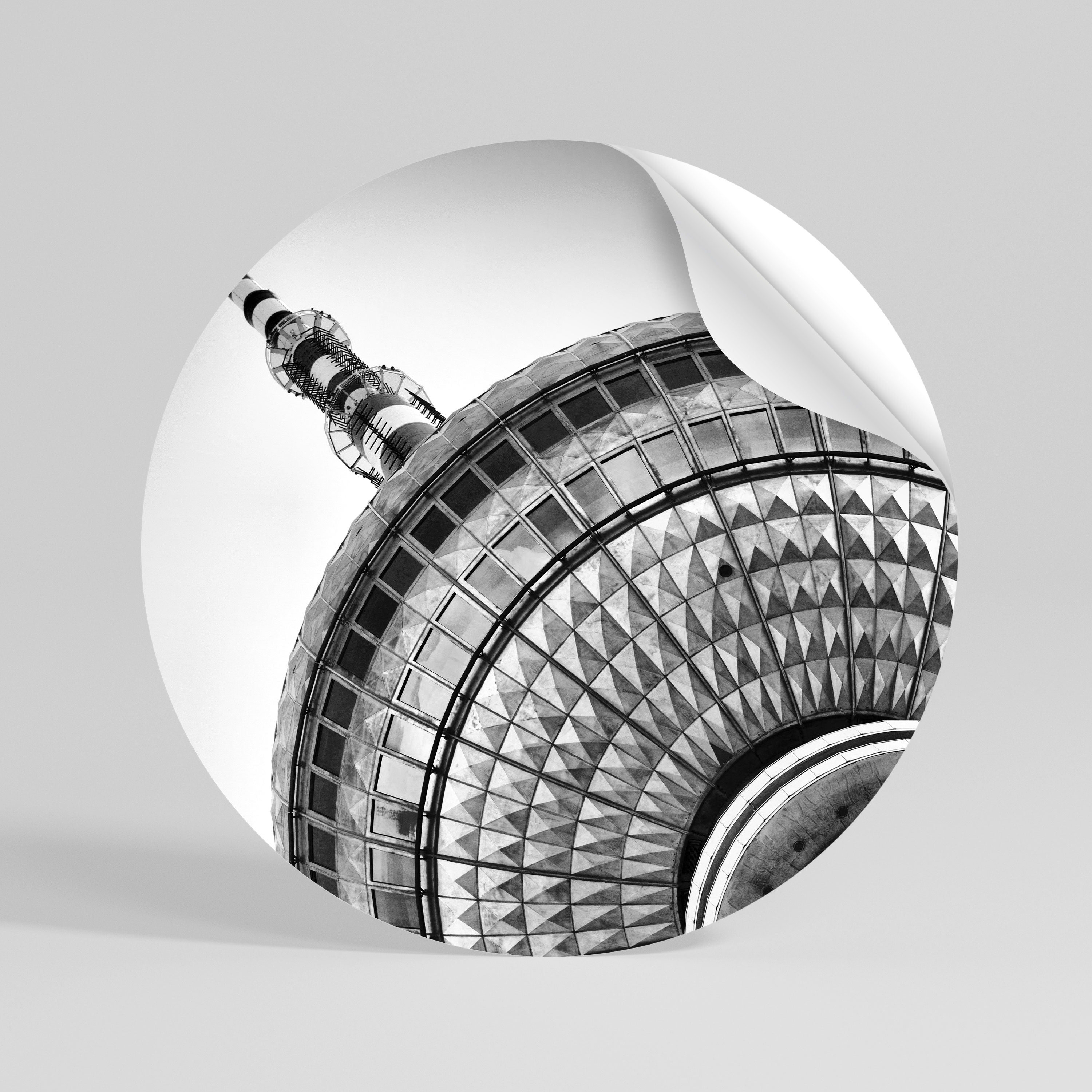 BERLINER FERNSEHTURM Rund väggdekal