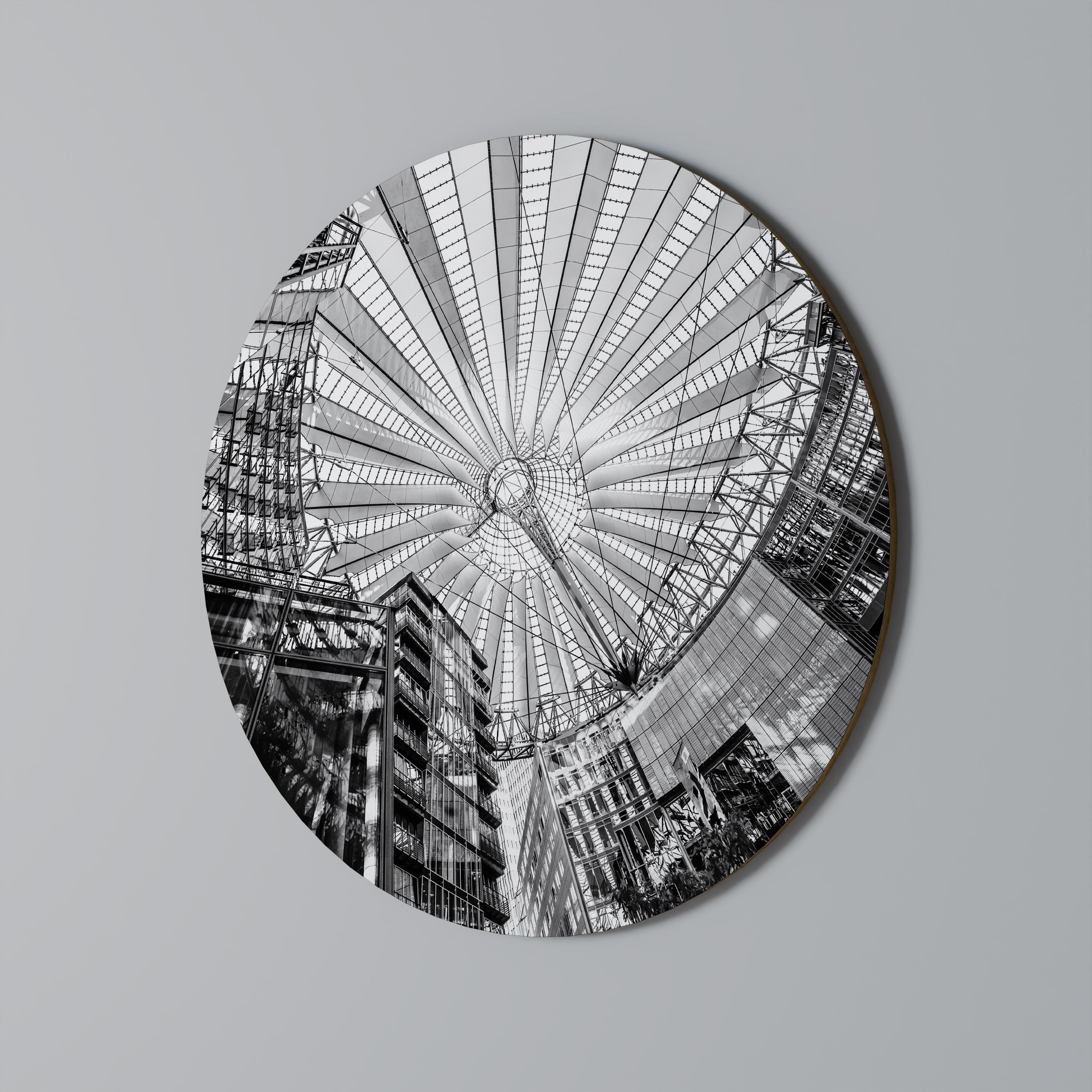 Rund väggkonst med DRÖMMARNAS TAK