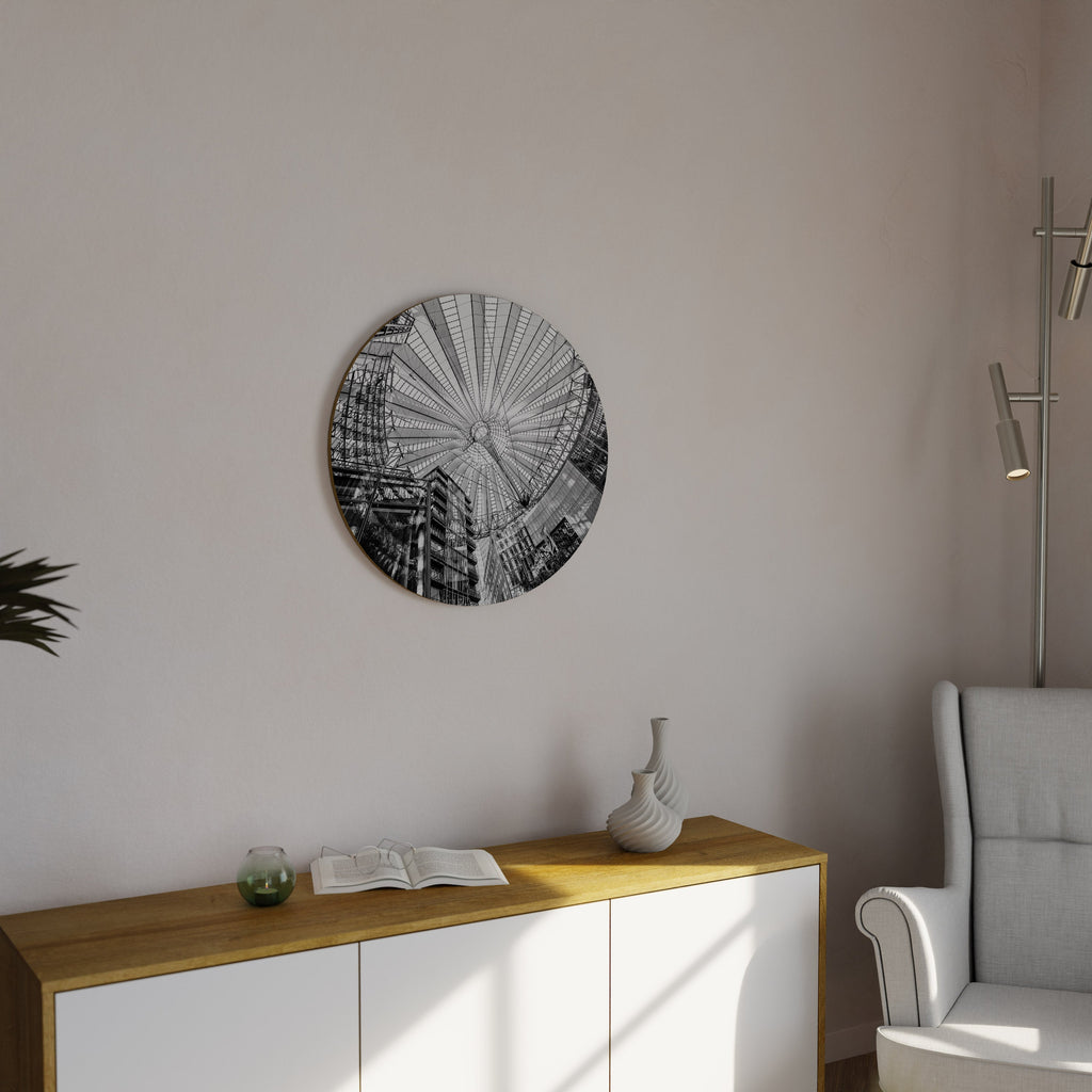 Rund väggkonst med DRÖMMARNAS TAK