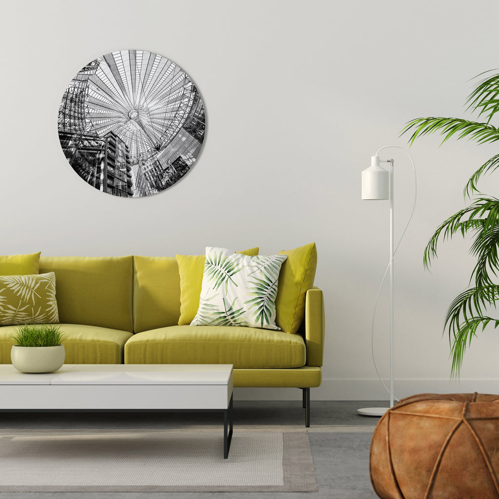 Rund väggkonst med DRÖMMARNAS TAK