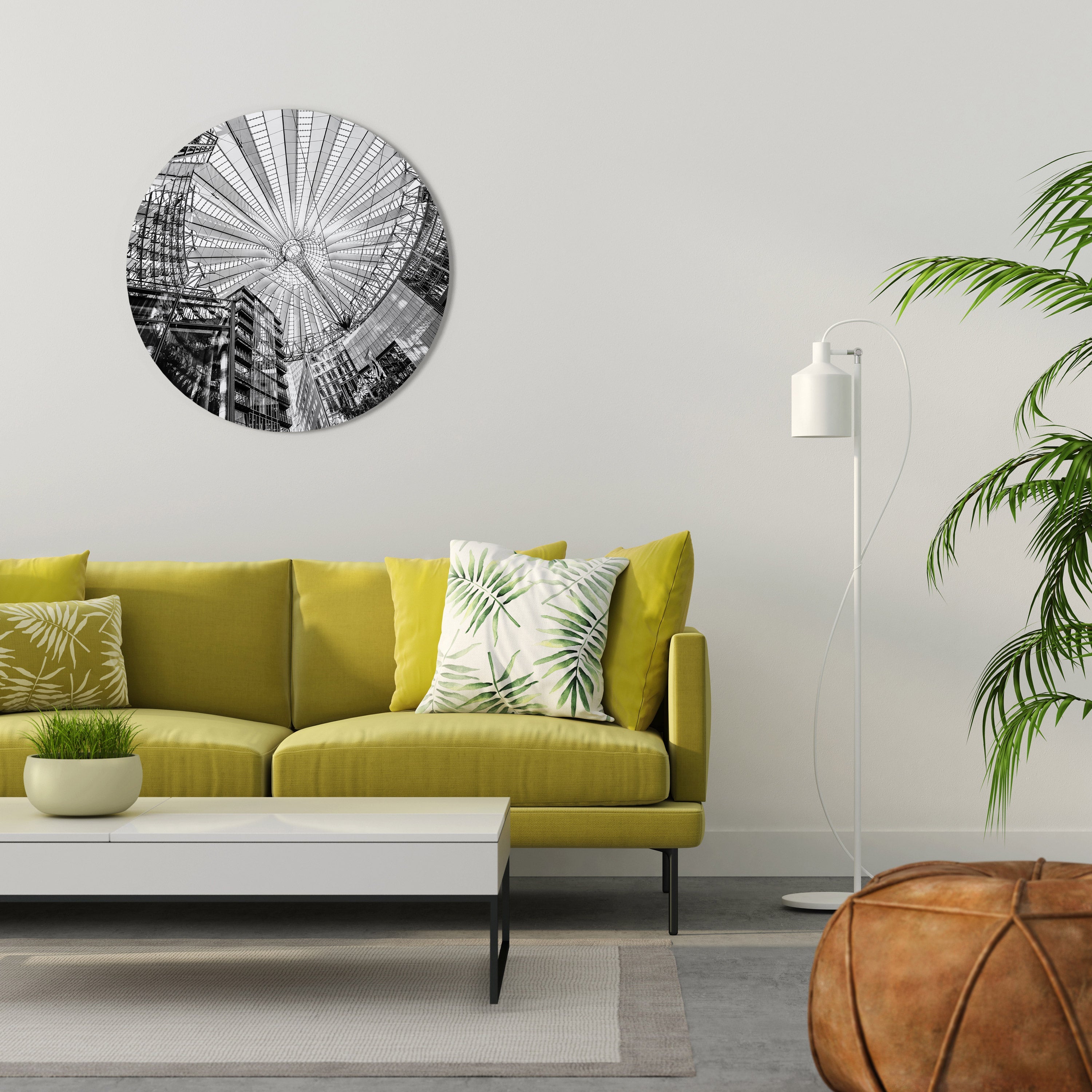 Rund väggkonst med DRÖMMARNAS TAK