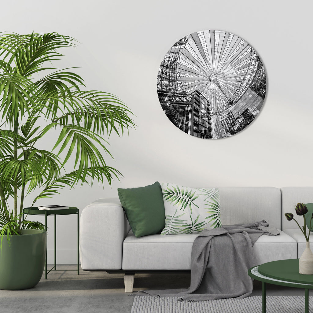 Rund väggkonst med DRÖMMARNAS TAK