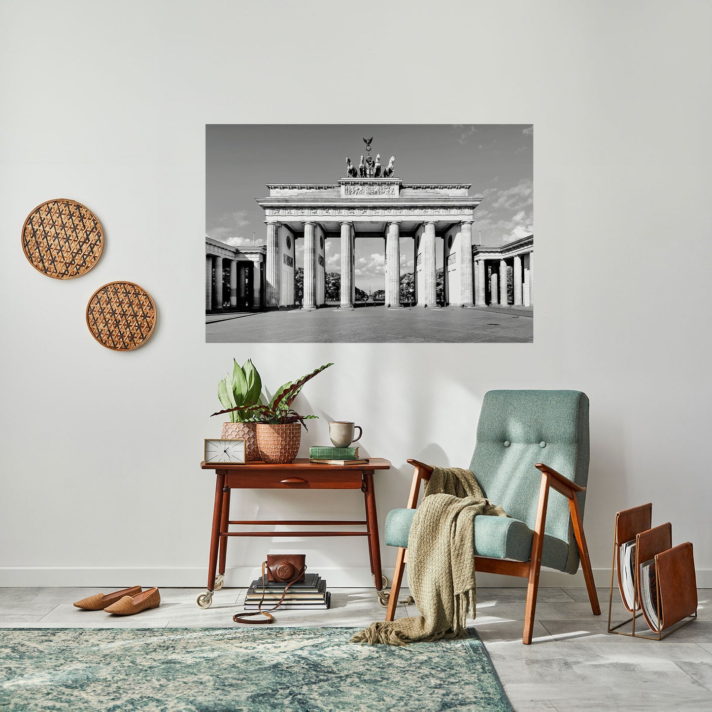 ECHOES OF HISTORY Peel and Stick Horizontal Poster