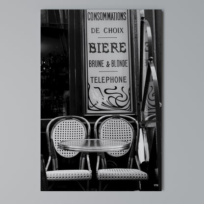 BISTRO VIBRATIONS Vertical Canvas Print