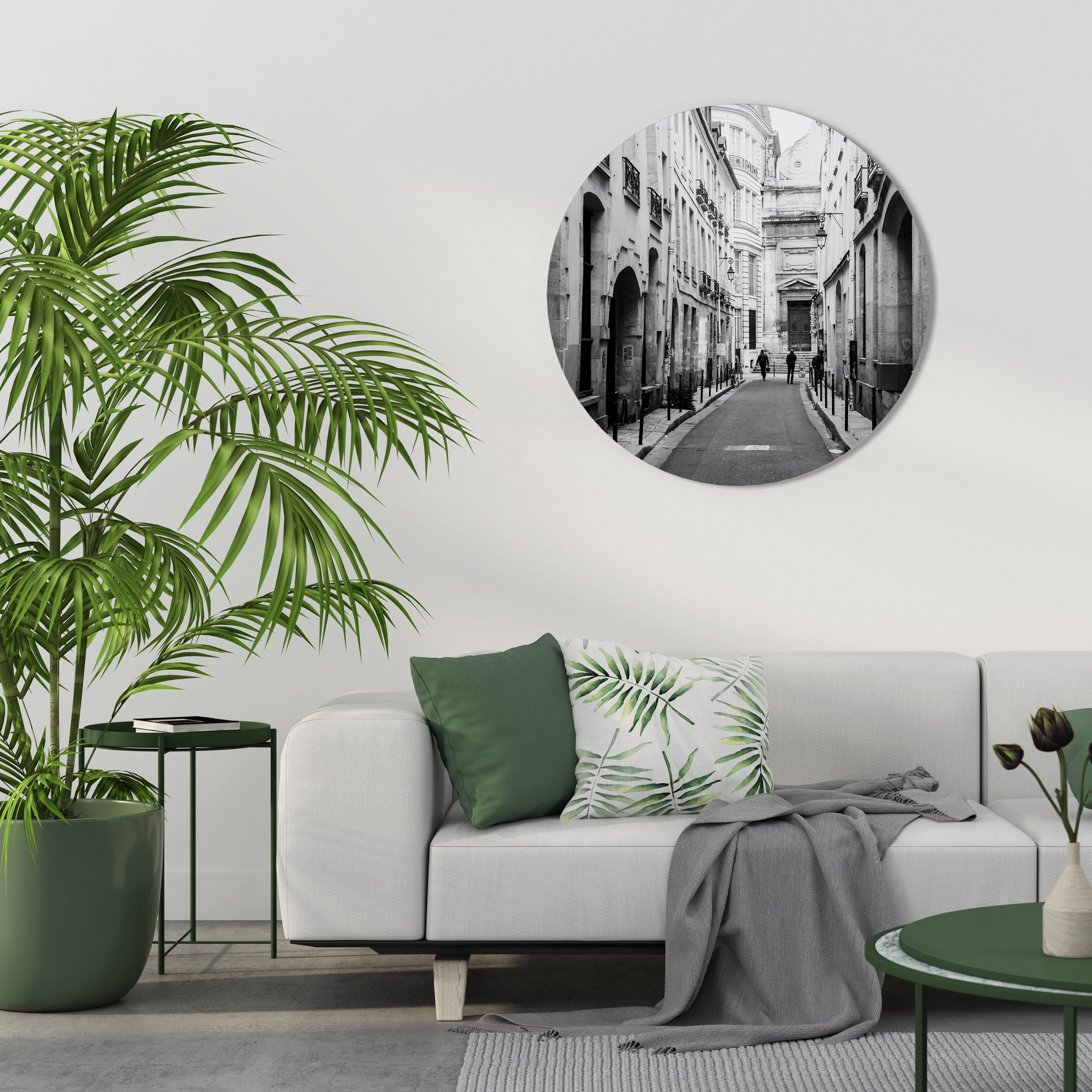 HEMLIGA VÄGAR AVTÄCKTA Rund väggkonst