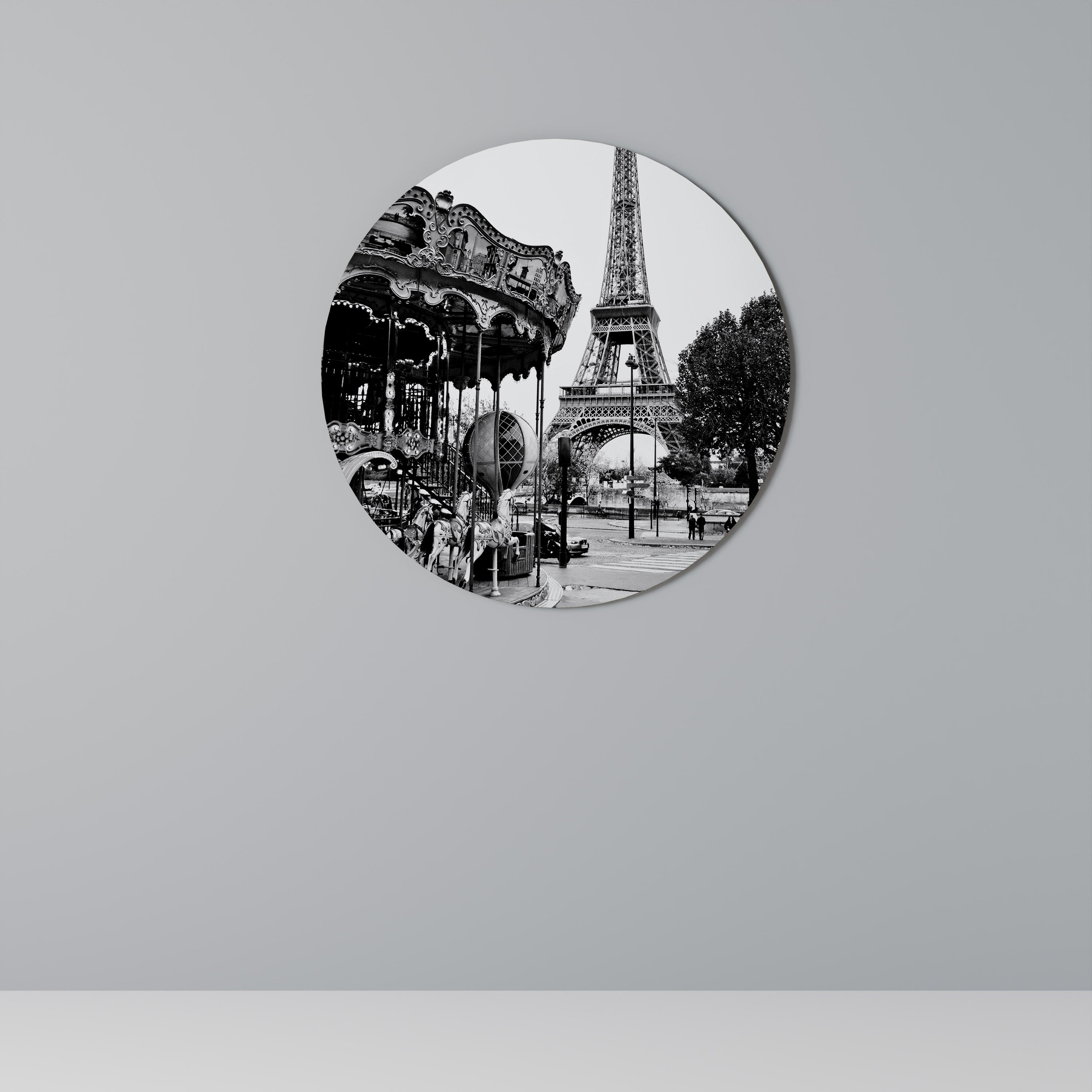 STADENS CHARM Rund väggdekoration