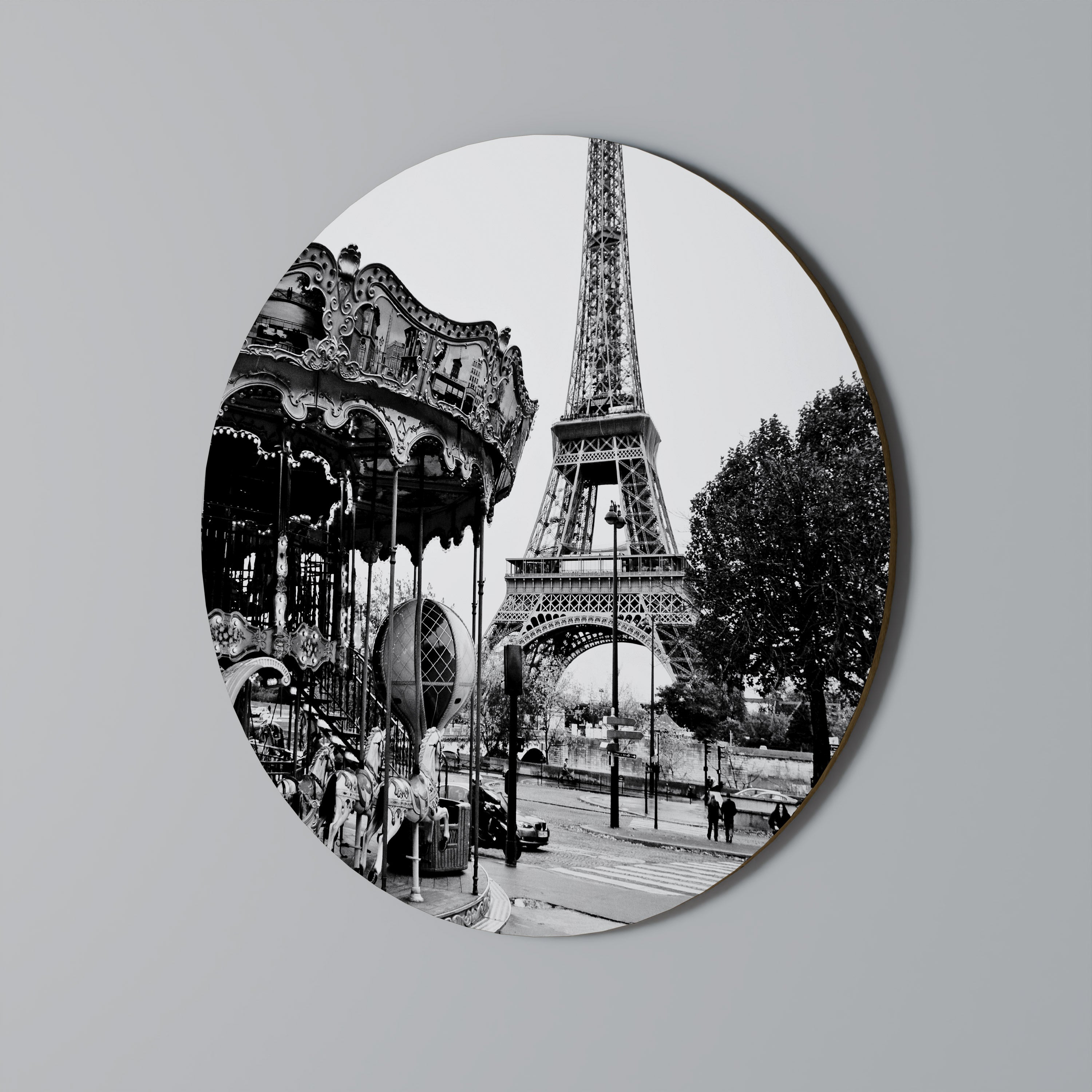 STADENS CHARM Rund väggdekoration