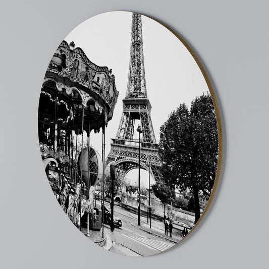 CHARMS OF THE CITY Round Wall Art