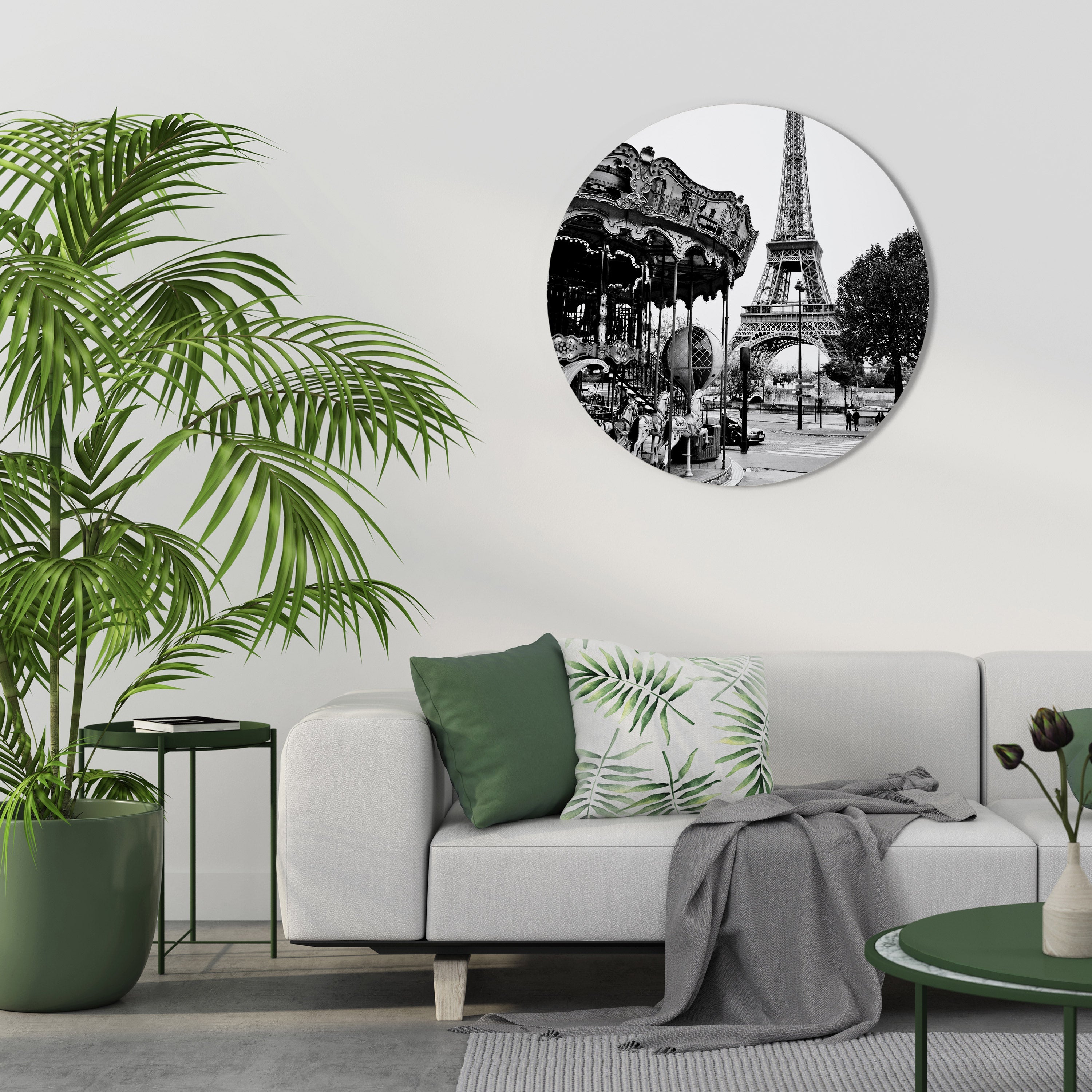 STADENS CHARM Rund väggdekoration