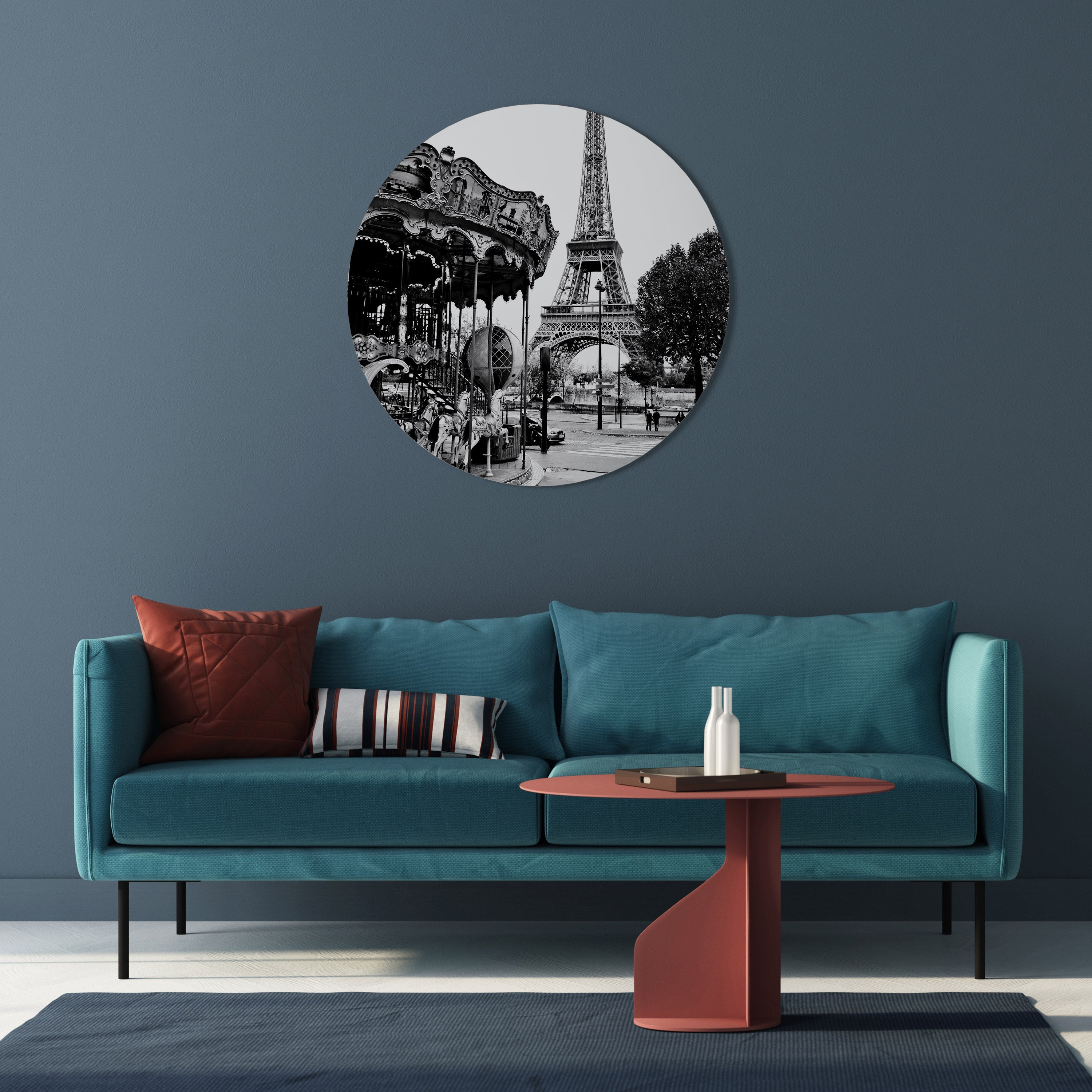 STADENS CHARM Rund väggdekoration