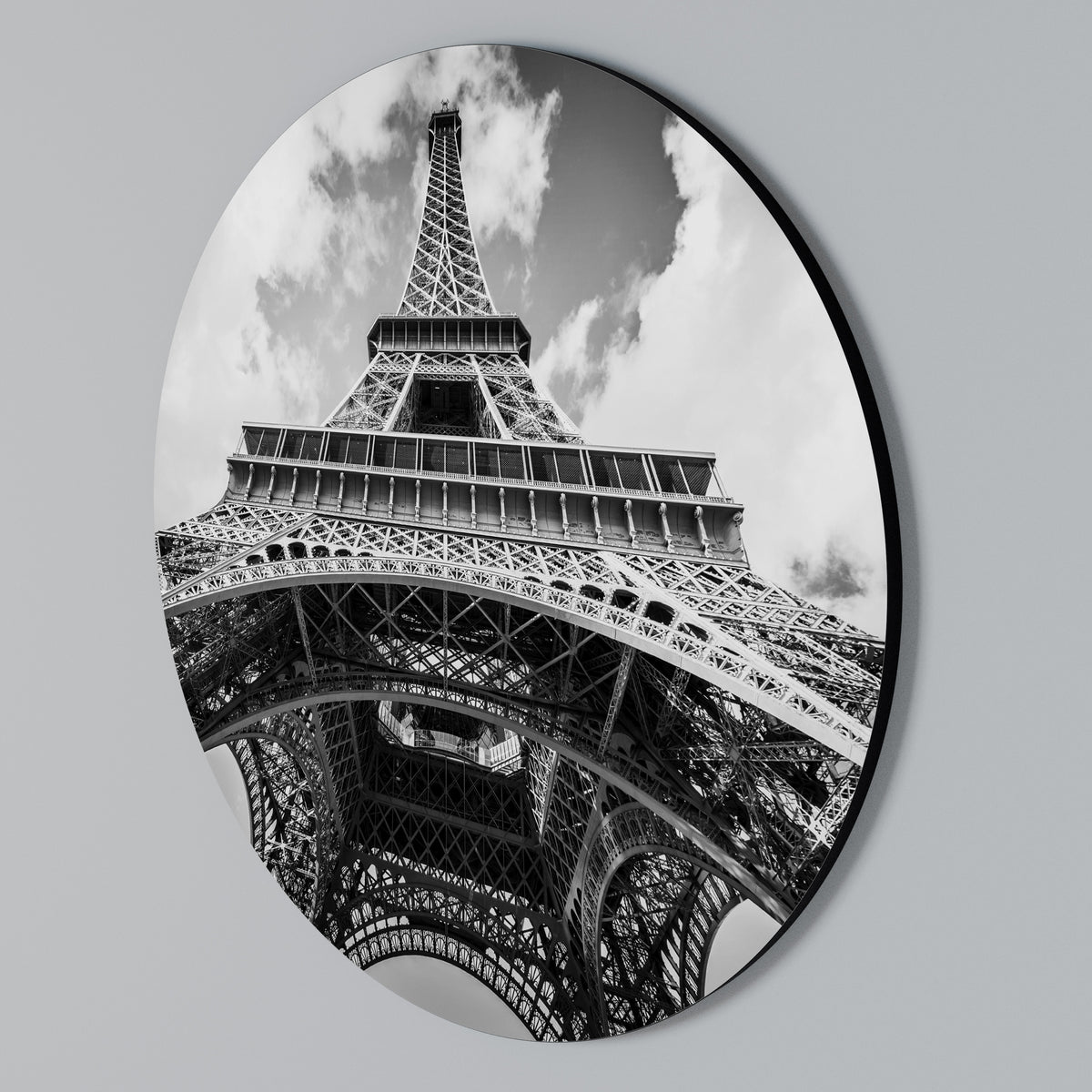 TIMELESS EIFFEL PERSPECTIVE Rund väggdekor